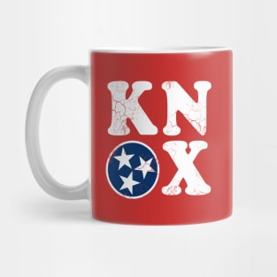 Knox Knoxville Tennessee Flag Vintage Fade Mug